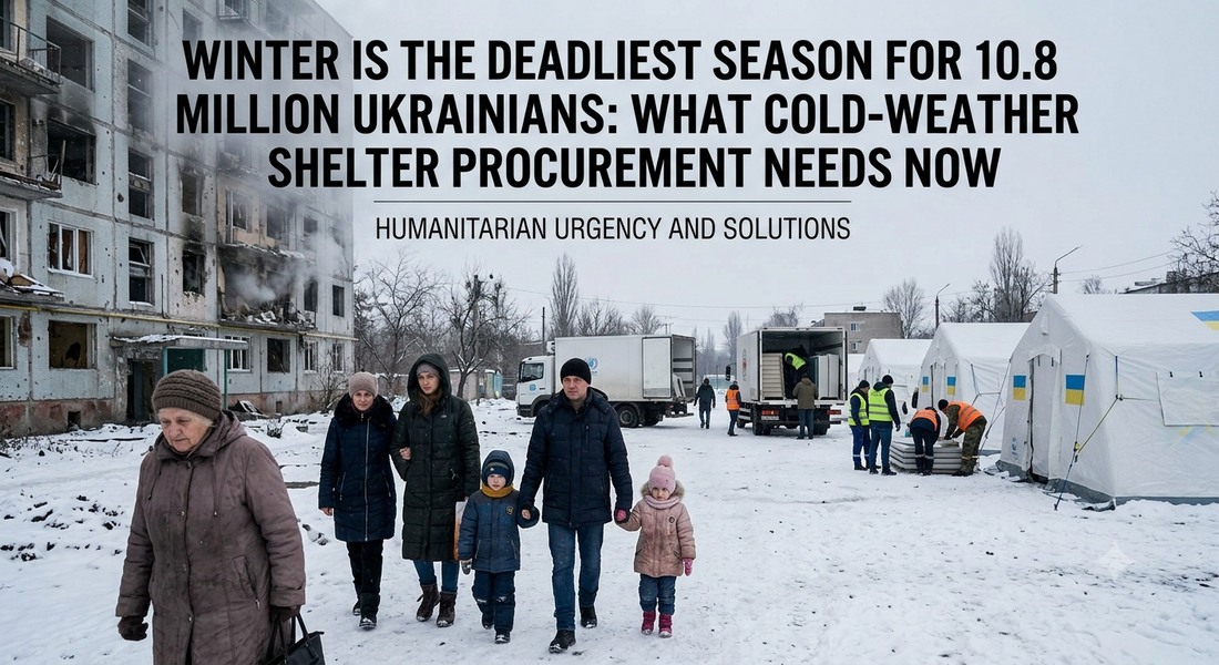 Deadliest Season for 10.8 Million Ukrainians: What Cold-Weather Shelter Procurement Needs Now