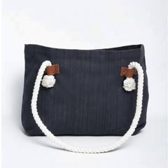 Two Tone Rope Tote Bag P-004